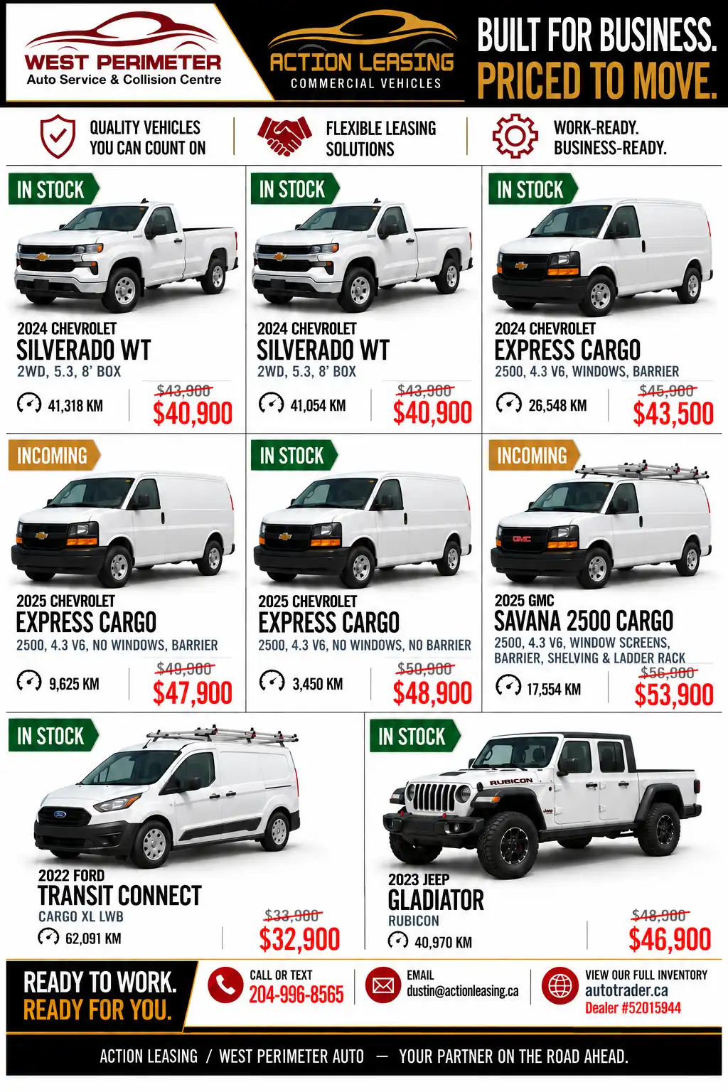 Action Leasing Promos
